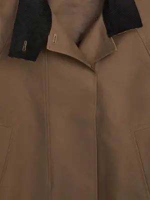 Veste en coton décontractée - Taupe foncé — photo 1