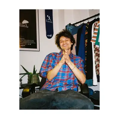 Chemise Helas Laurent Shirt- Checked Blue — photo 4