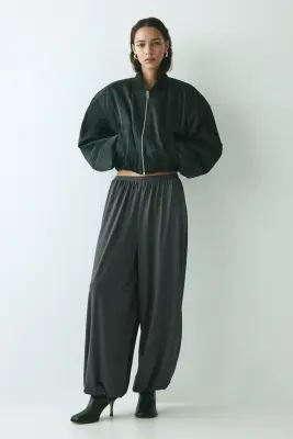 Pantalon ballon - Gris foncé — photo 1