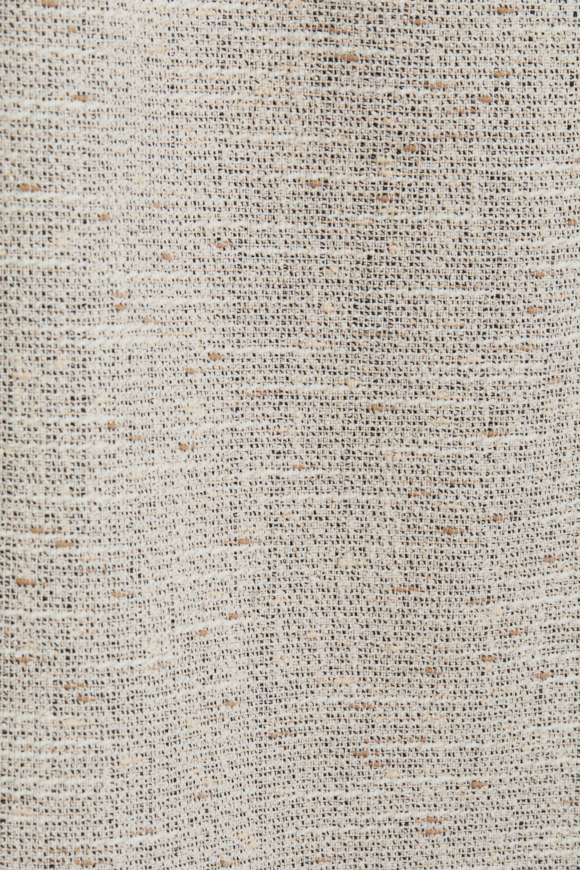Pantalon 5 poches en tissu texturé - Beige chiné