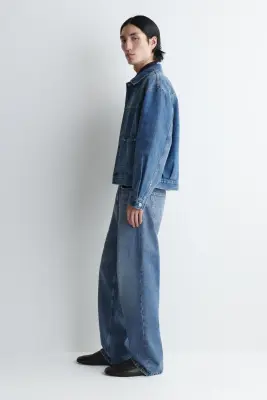 VESTE-CHEMISE EN DENIM - BLEU — photo 3