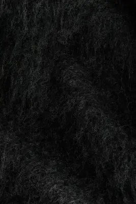 Pull brossé en mohair mélangé - Noir — photo 5