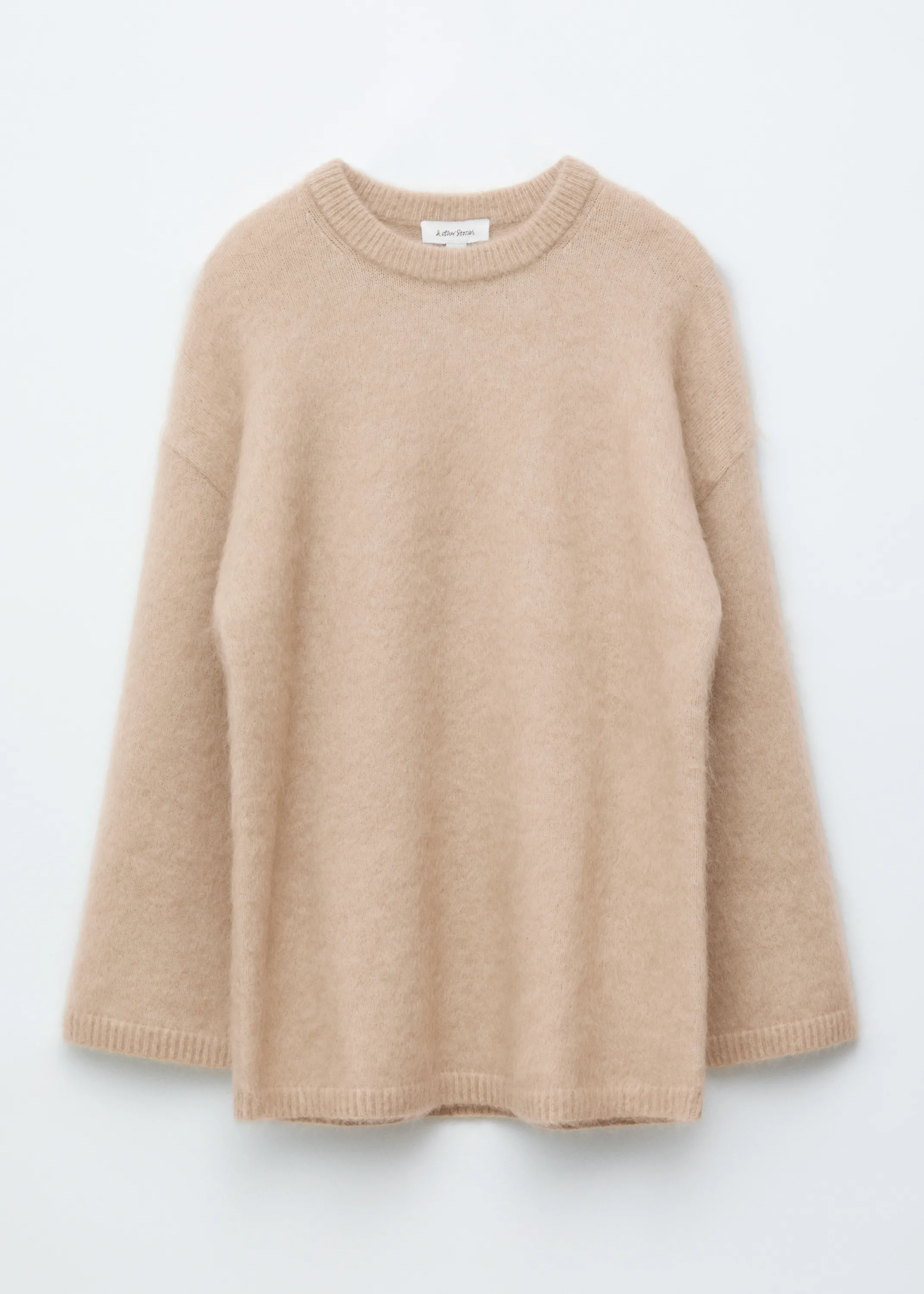 Pull oversize en mohair mélangé - Beige