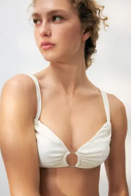 Haut de maillot - Crème — photo 3