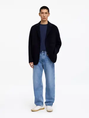 T-shirt oversize 270 GSM - Bleu foncé — photo 1