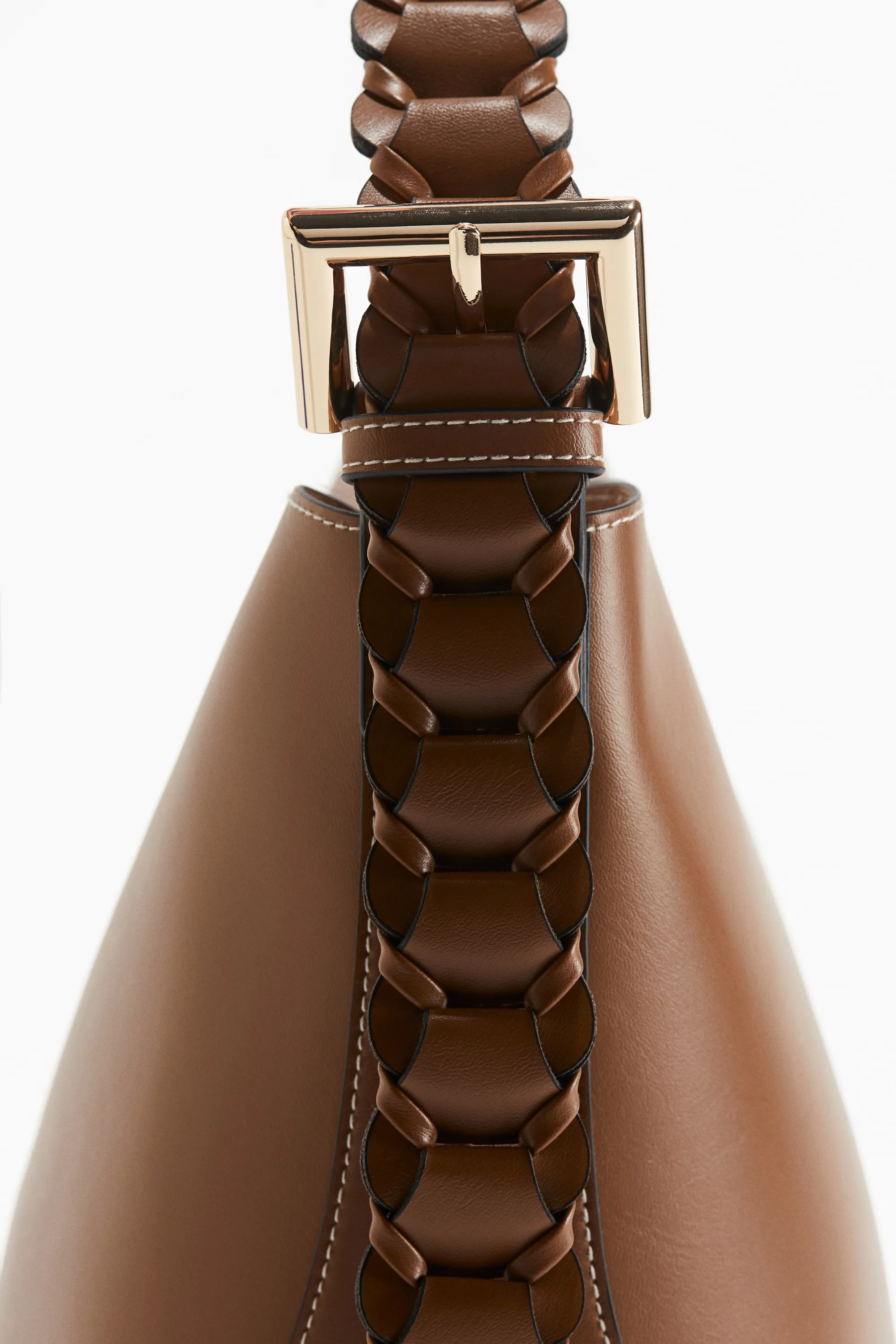 Sac avec bandoulière tressée - Marron