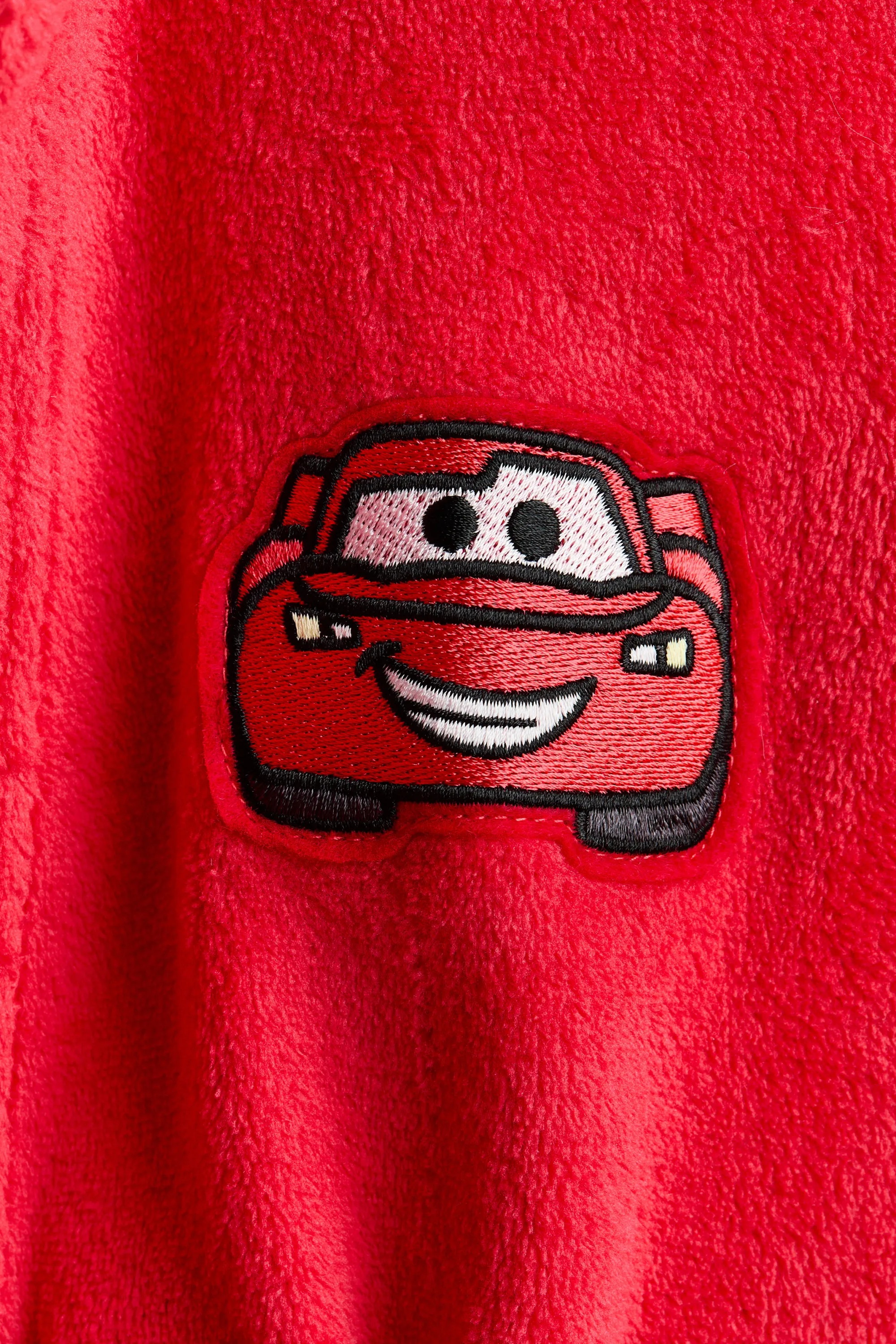 Robe de chambre en tissu polaire - Rouge/Cars