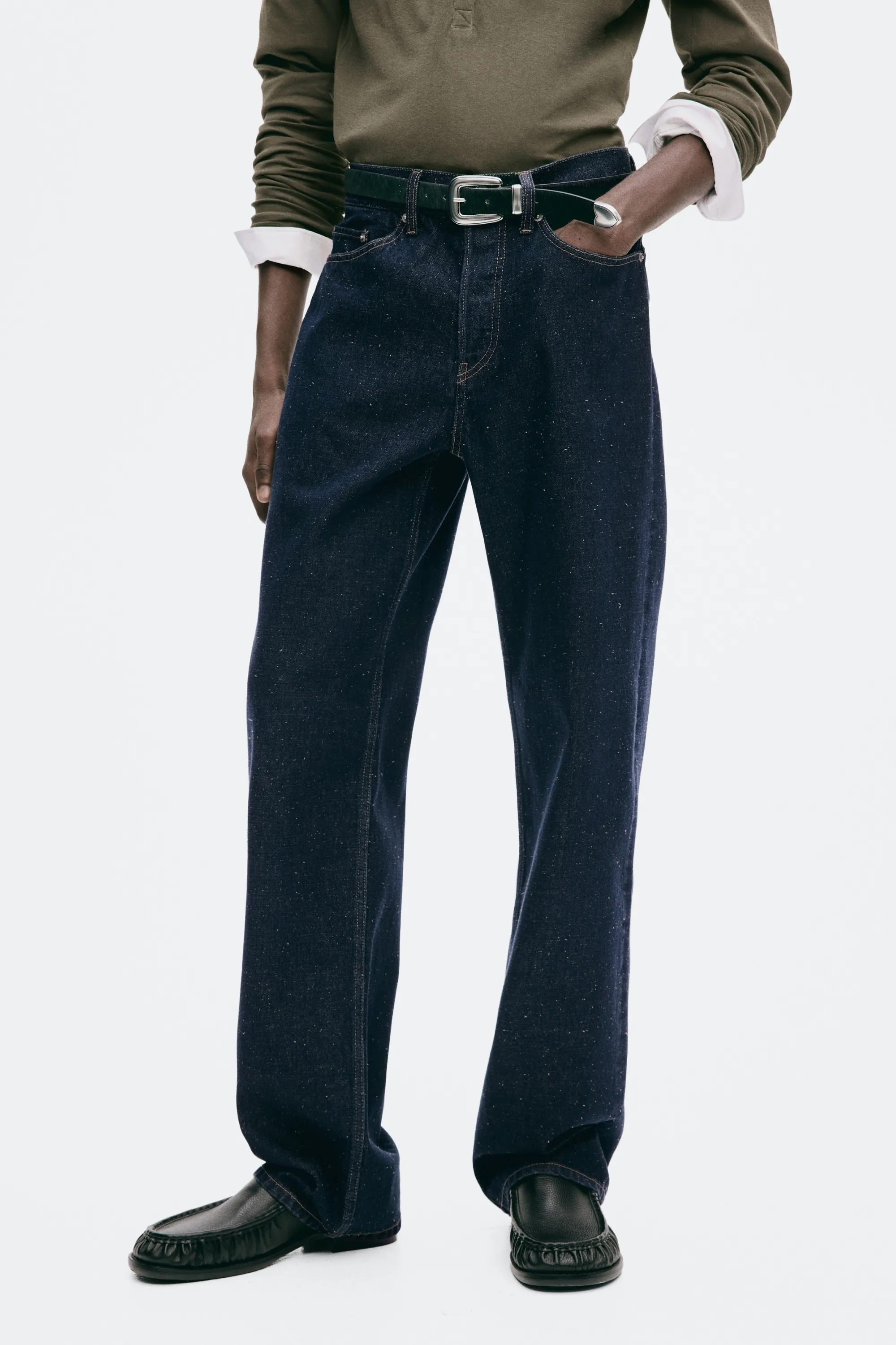 Straight Regular Jeans - Bleu denim foncé