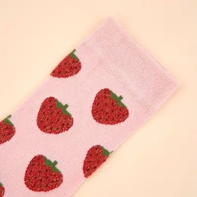 Chaussettes à paillettes Fraise Coucou Suzette — photo 2