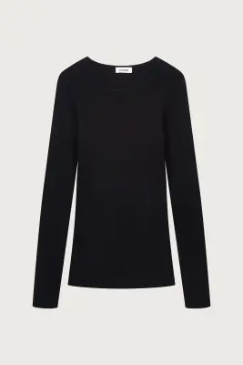 TOP COL BATEAU MAILLE VISCOSE