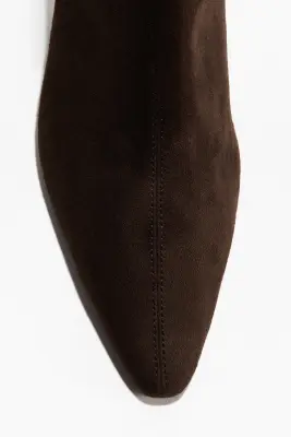 Bottines à talon - Marron foncé — photo 3
