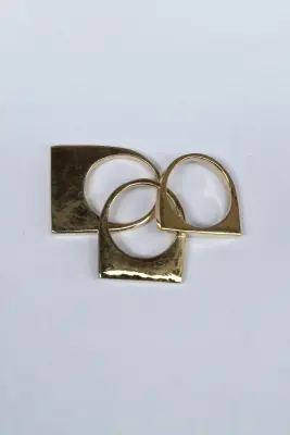 Bague Carrée bronze — photo 2