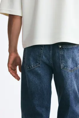 Relaxed Jeans - Bleu denim foncé — photo 2