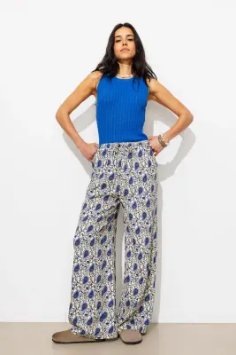 Pantalon large ceinturé Femme — photo 3