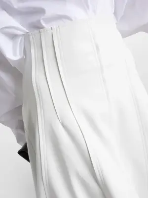 Jupe Long Grace blanc similicuir Prix boutique 980€ Taille XS — photo 4