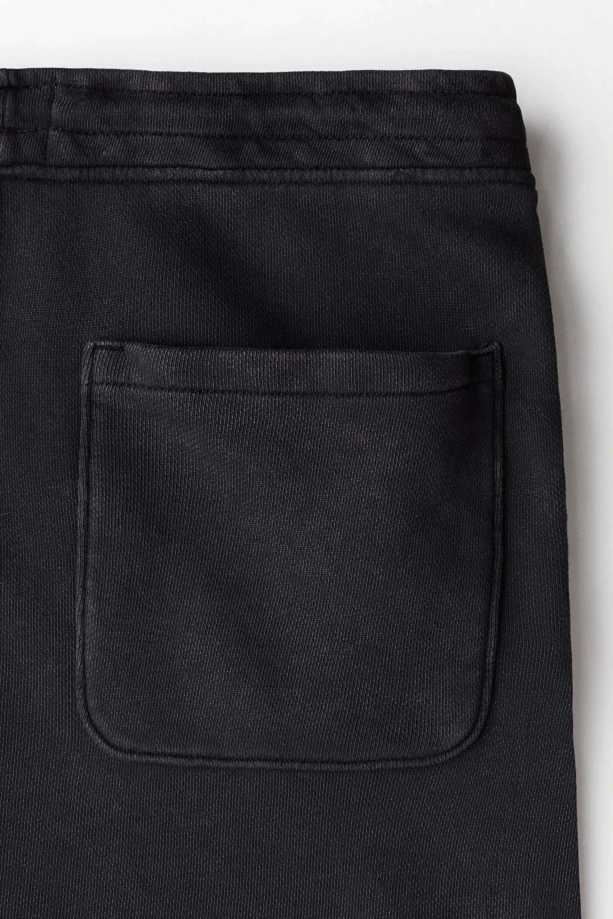 Short Regular Fit en molleton - Noir