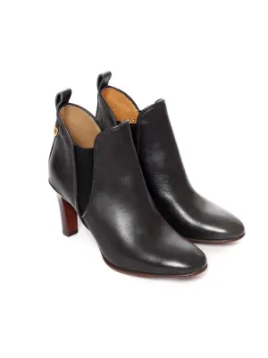 Bottines à talon PIPER low boots en cuir noir Px boutique 640€ Taille 36,5 — photo 2