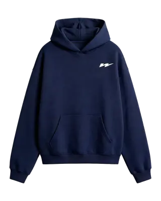 W Patch Hoodie Navy — photo 2