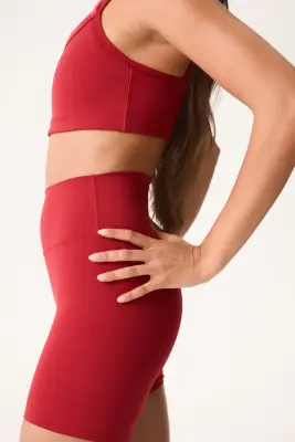 Short cycliste High Waist SculptMove™ - Rouge brûlé — photo 3