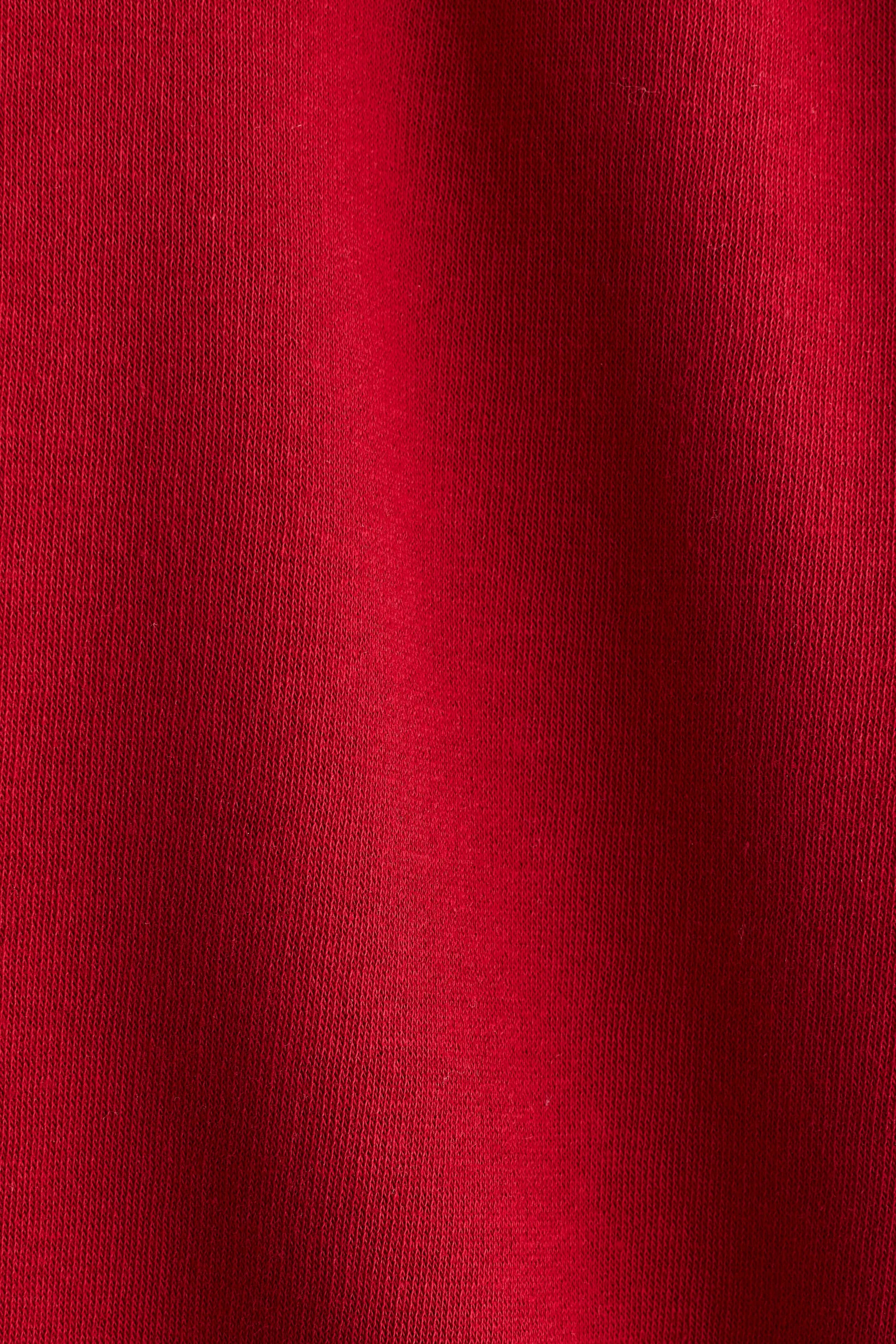 Pantalon jogger à l'intérieur brossé - Rouge