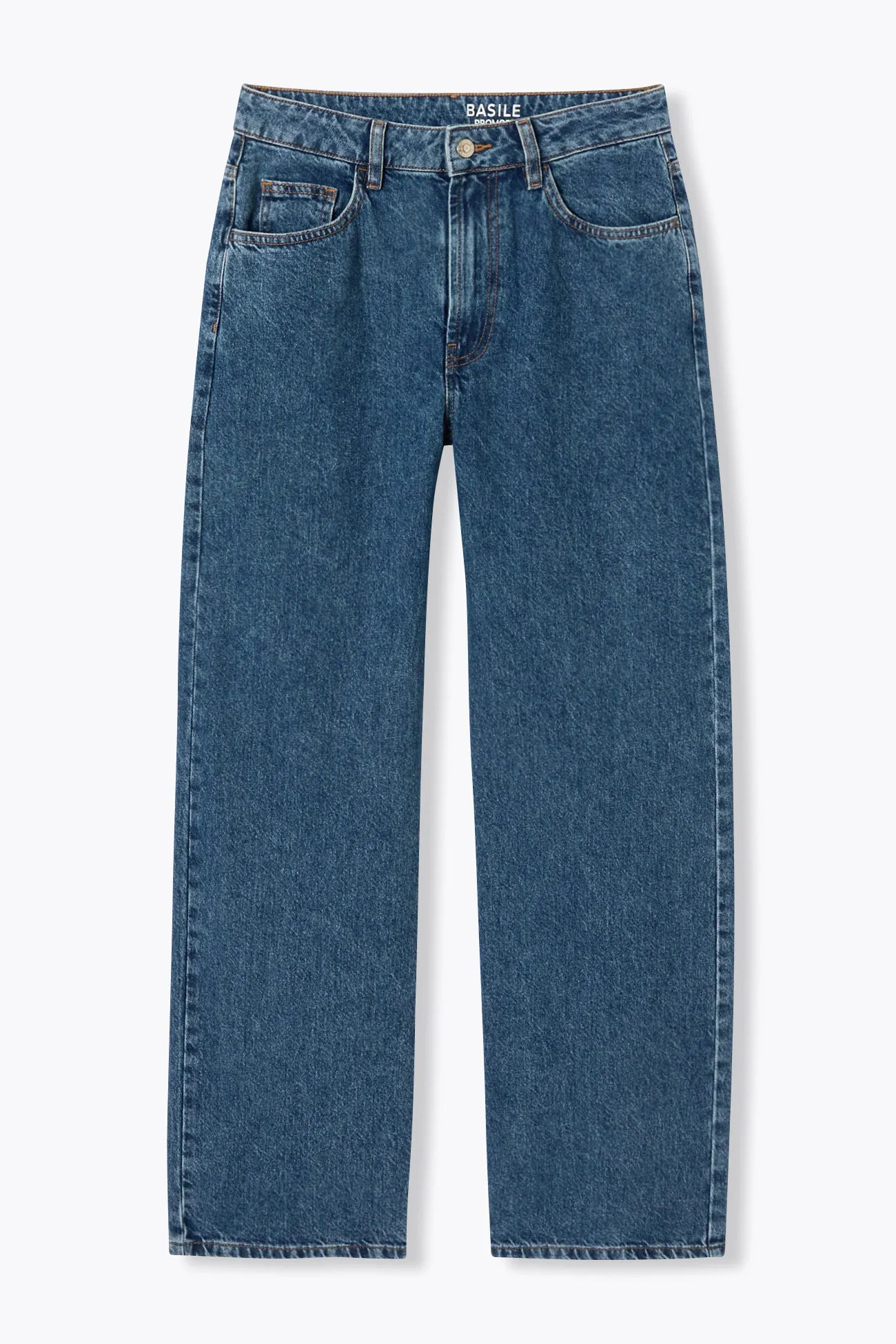 BASILE jean droit taille haute