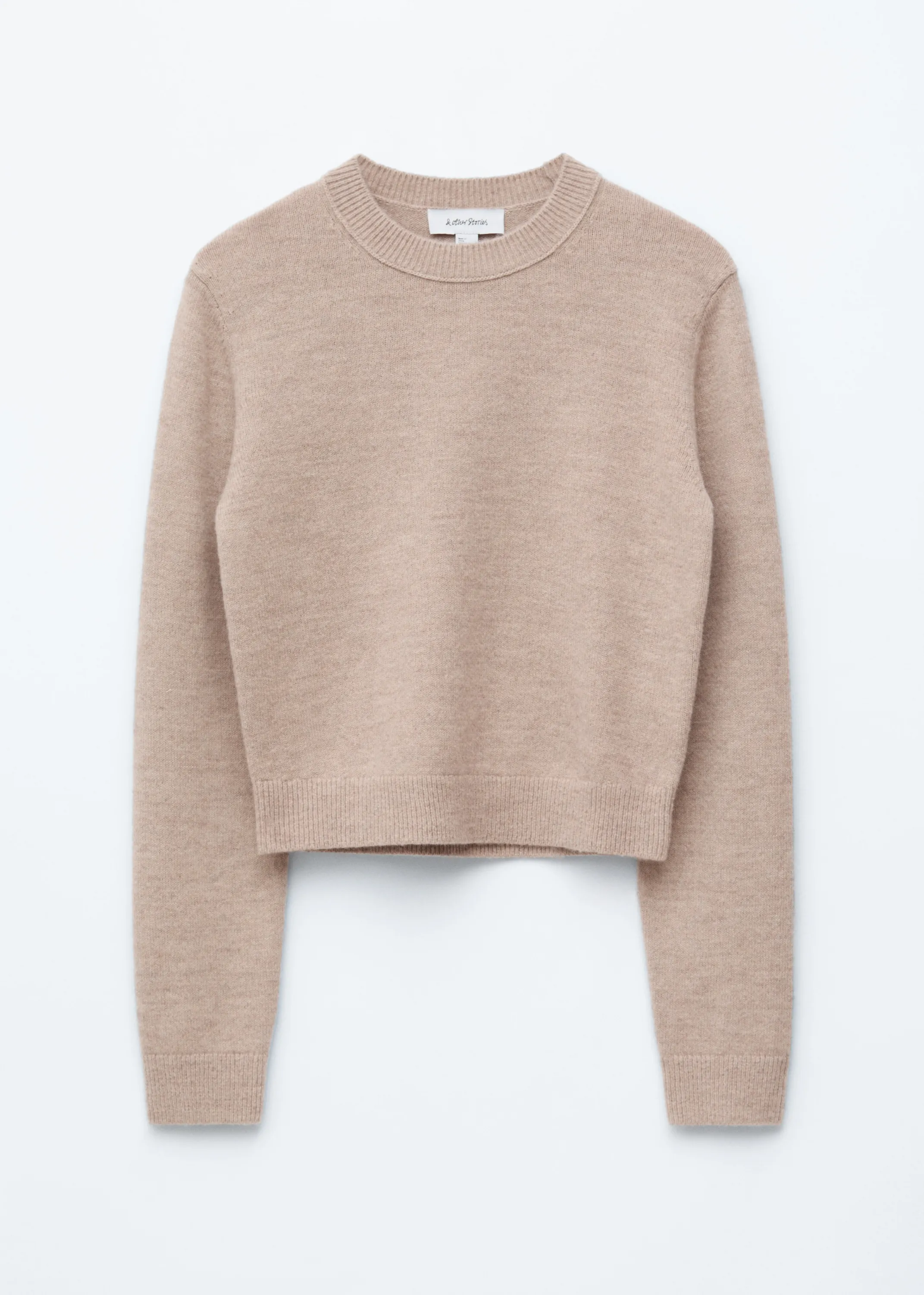 Pull en maille - Grège chiné clair