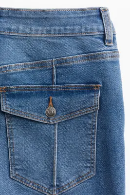 Flared High Jeans - Bleu denim clair — photo 1
