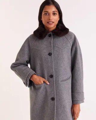 Manteau Nickie gris — photo 5