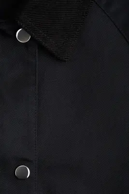 Veste avec col en velours côtelé - Bleu marine — photo 4
