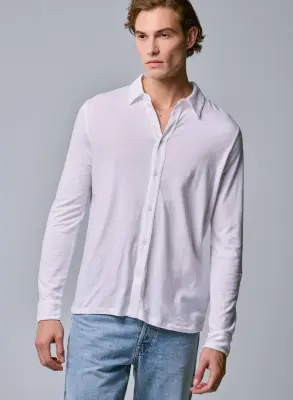 Chemise Blanche Manches Longues en Deluxe Coton — photo 2