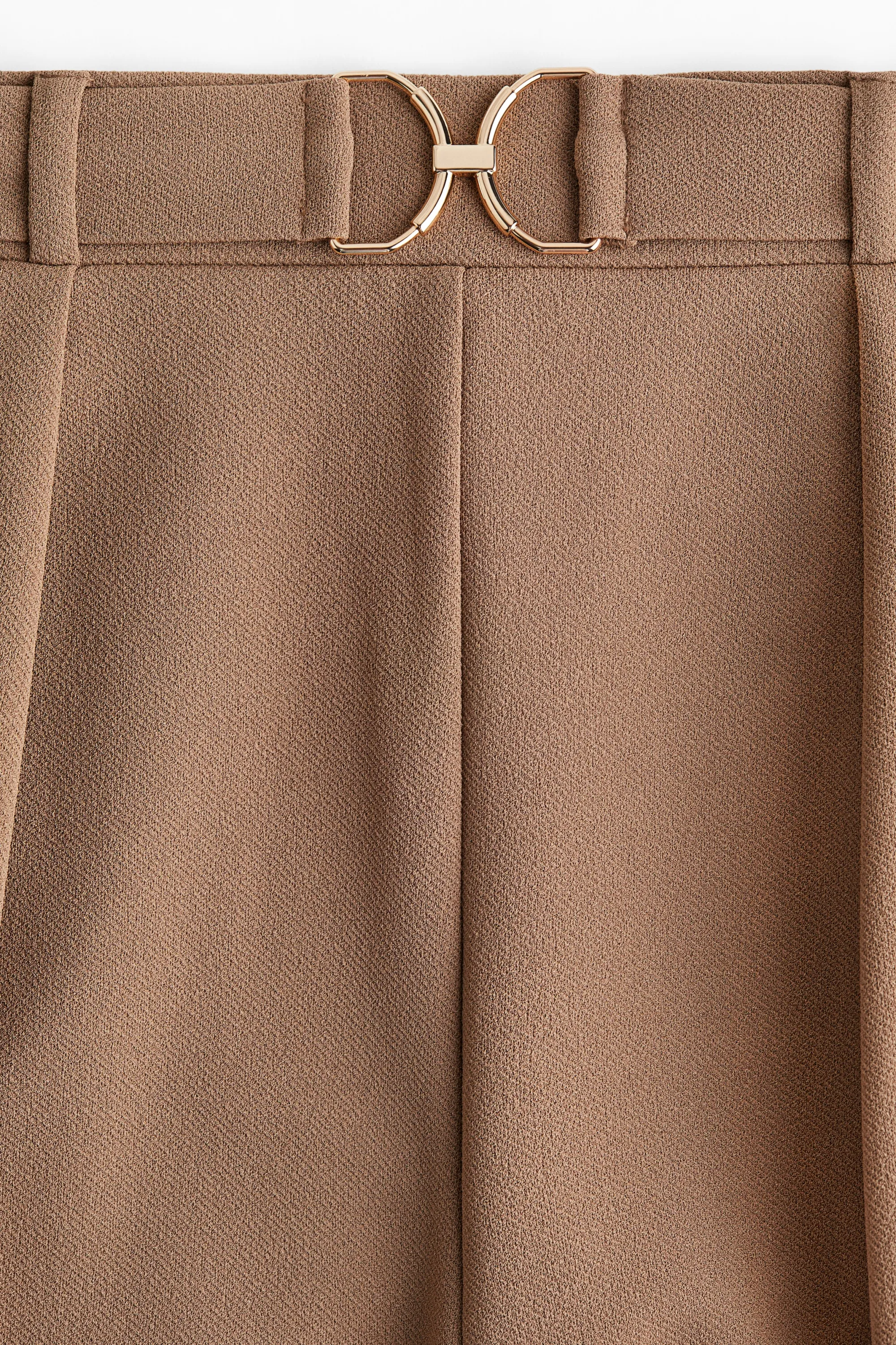 Pantalon chic avec boucle - Marron