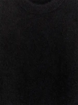 Gilet en mélange de laine et d'alpaga - Noir — photo 4
