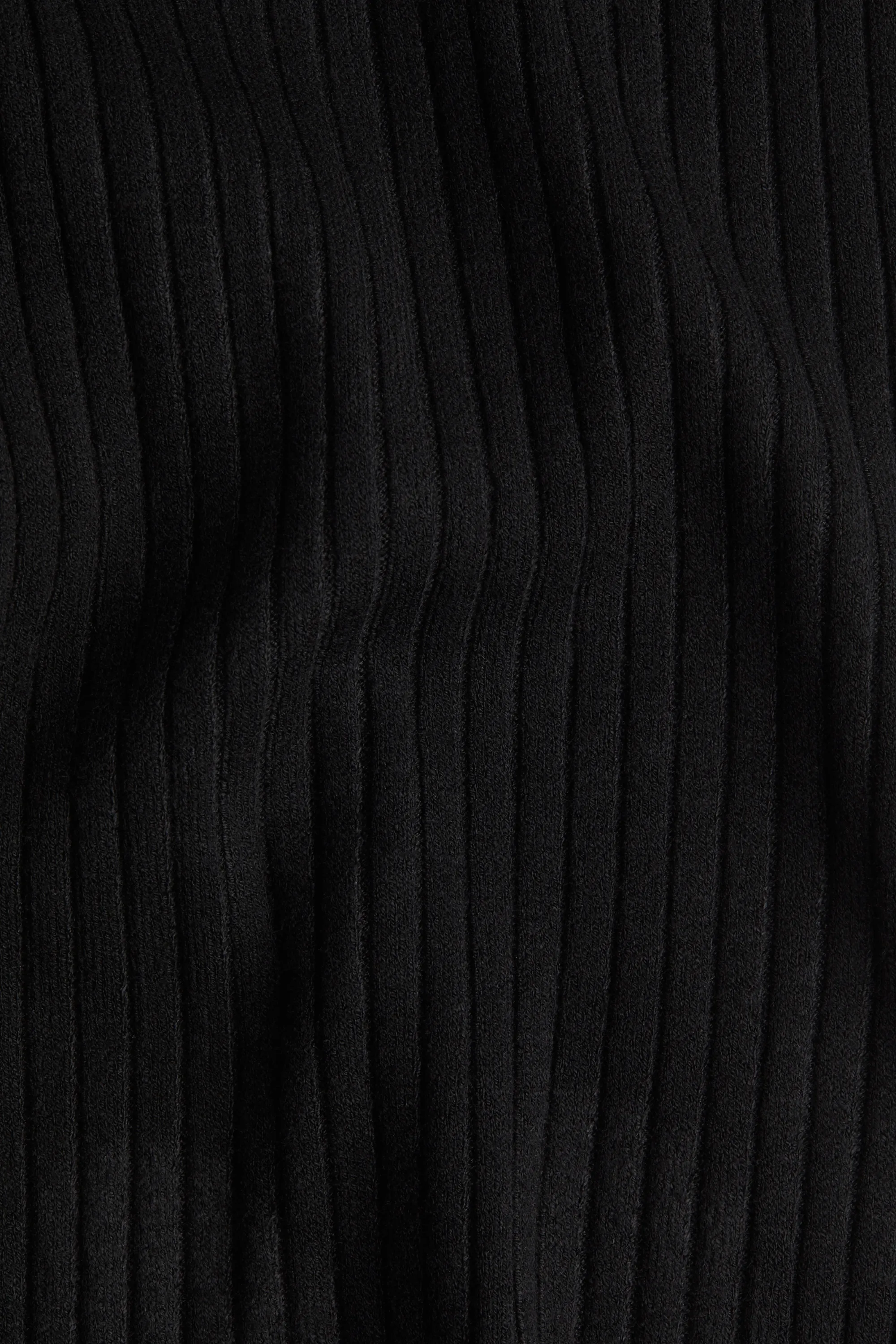 Pantalon en maille côtelée - Noir