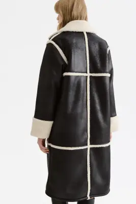 Manteau double face - Noir — photo 3