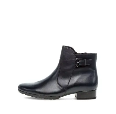 Bottines Gabor 72.711.26 Bleu Nuit - Cuir Lacets Grande Pointure Femme — photo 2