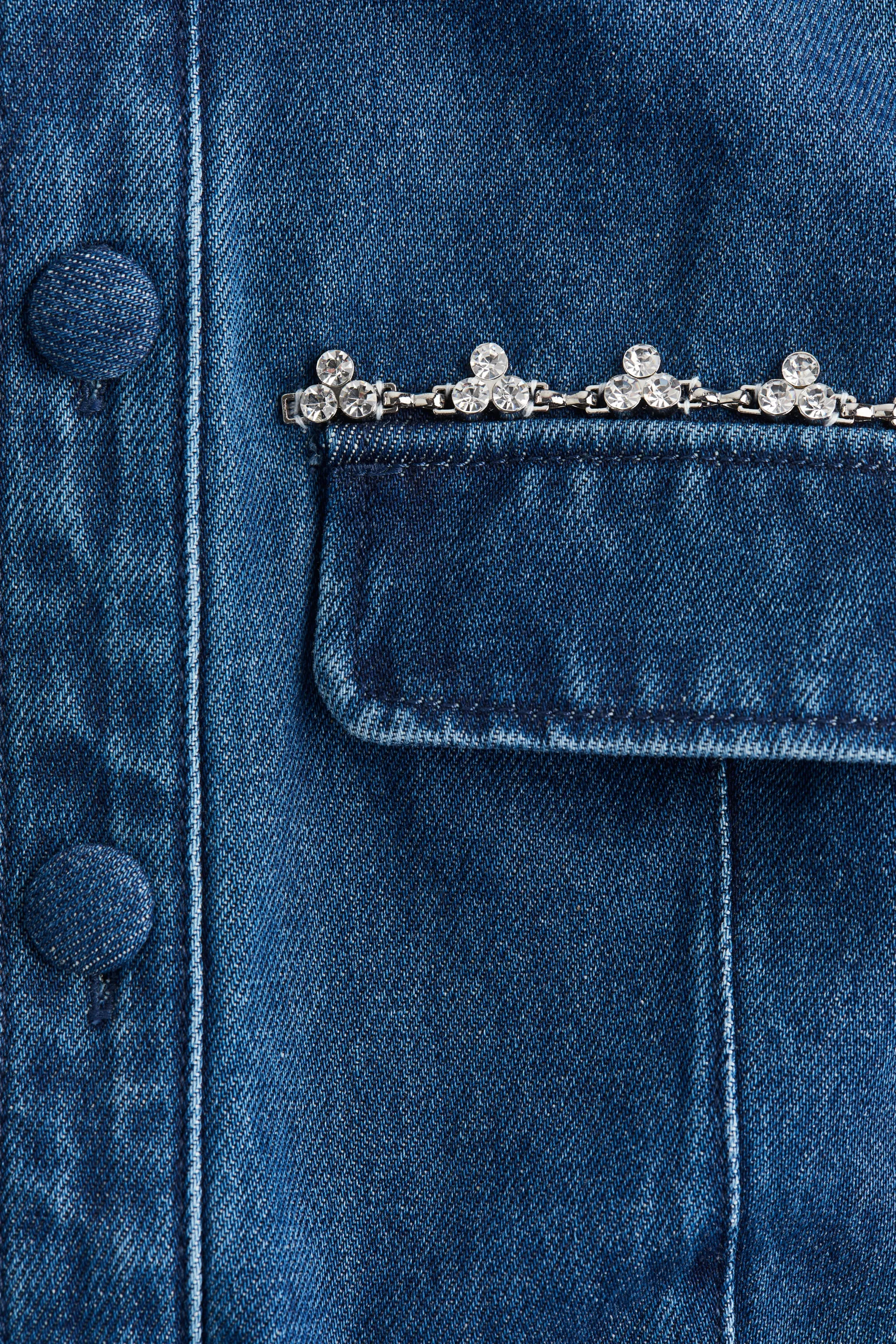 Gilet sans manches en denim - Bleu denim
