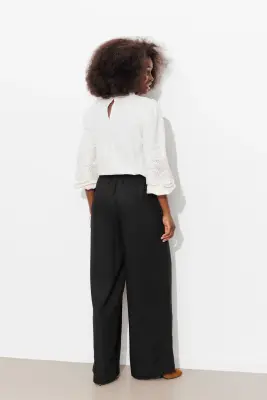 Pantalon large ceinturé Femme — photo 4