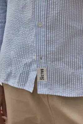 Chemise Paradis rayures bleues et blanches — photo 4