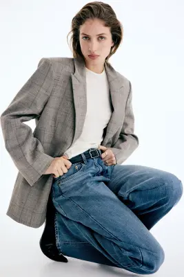 Wide High Jeans - Bleu denim — photo 3