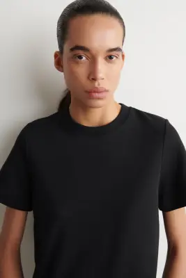 T-SHIRT ÉLÉGANT - NOIR — photo 1