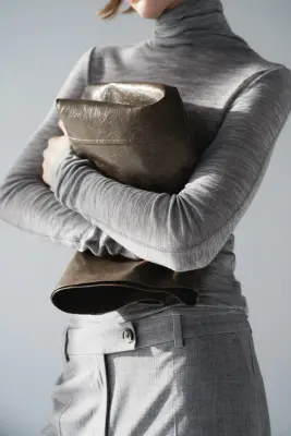 Pantalon chic - Gris chiné — photo 2