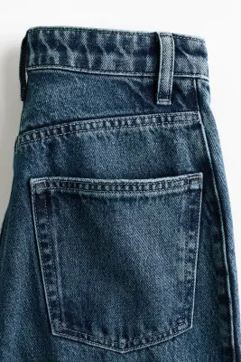 Barrel High Waist Ankle Jeans - Bleu denim — photo 4