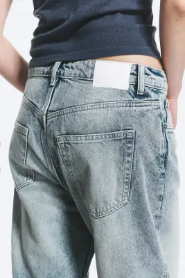 Jean droit ample taille basse Missy - Notus Blue - Bleu clair — photo 3