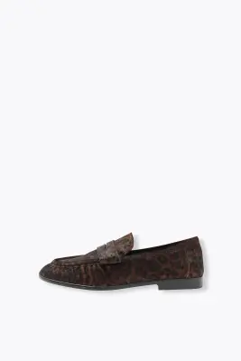 Mocassins léopard en cuir — photo 3