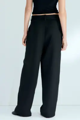 Pantalon chic à effet croisé - Noir — photo 3