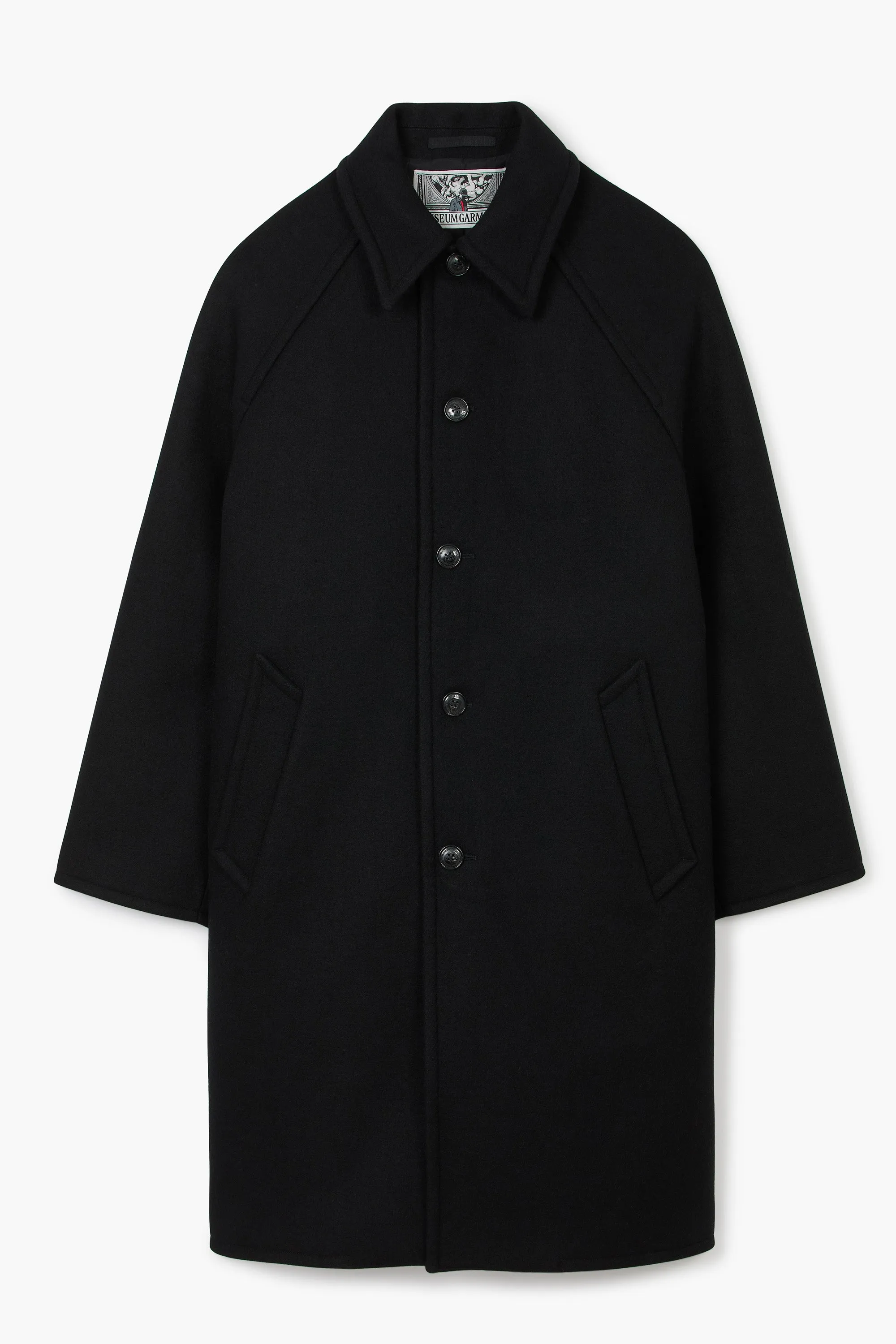 Manteau Car Coat Raglan - Noir