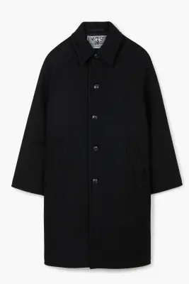 Manteau Car Coat Raglan - Noir — photo 1