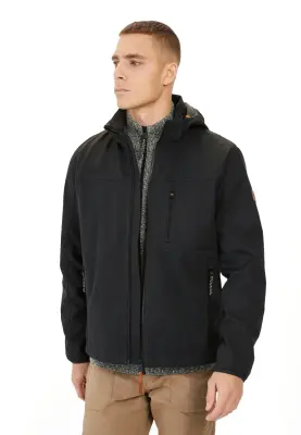 CAMEL ACTIVE SOFTCHELL PARKA GRANDE LONGUEUR Noir — photo 2