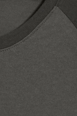 Top raglan à manches trois-quarts - Taupe foncé — photo 4