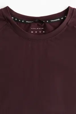 T-shirt de sport Muscle Fit CoolMove™ - Prune foncé — photo 5
